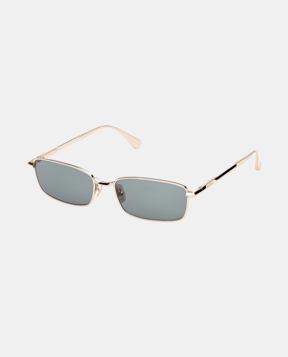 Gafas de sol MM0199 de mujer cuadrada en metal - Max Mara - Oro Oro-2