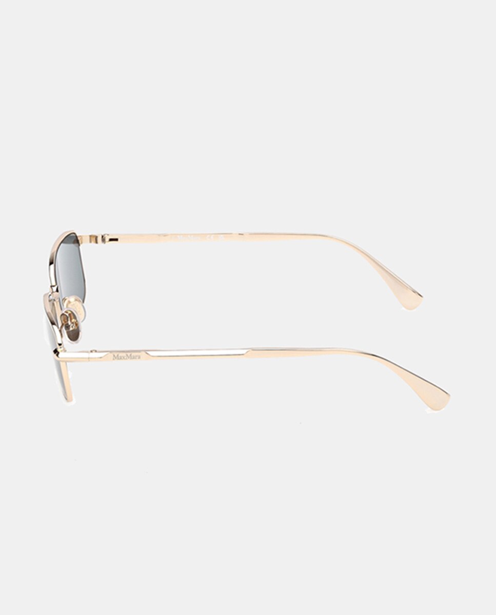 Gafas de sol MM0199 de mujer cuadrada en metal - Max Mara - Oro Oro-3