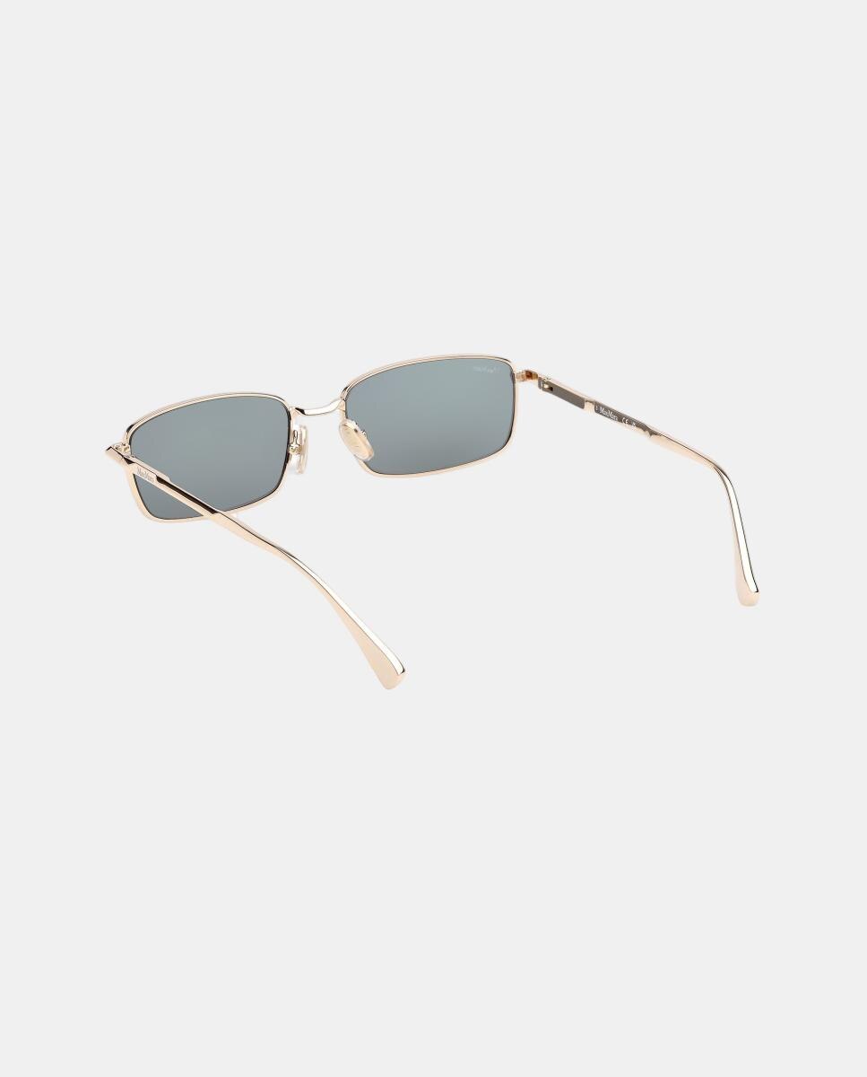 Gafas de sol MM0199 de mujer cuadrada en metal - Max Mara - Oro Oro-4
