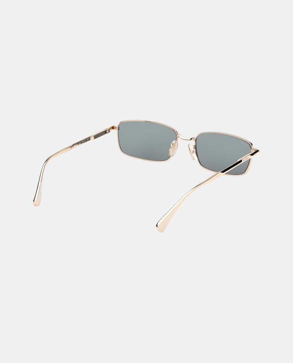 Gafas de sol MM0199 de mujer cuadrada en metal - Max Mara - Oro Oro-6