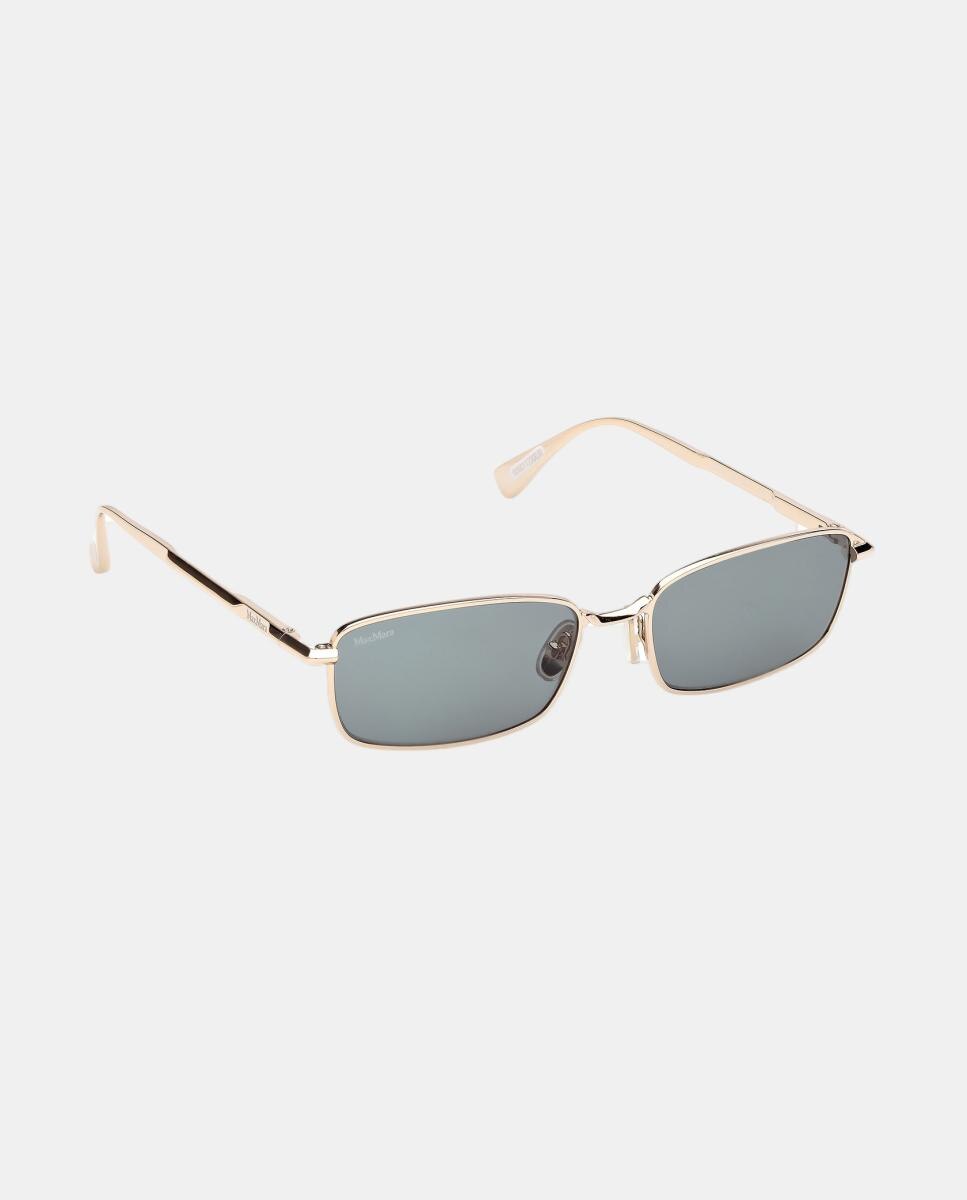 Gafas de sol MM0199 de mujer cuadrada en metal - Max Mara - Oro Oro-8