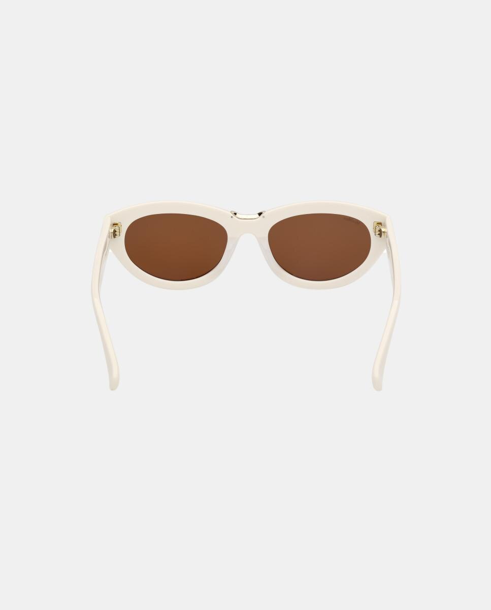 Gafas de sol MM0203 de mujer geometrica en acetato - Max Mara - Crema Crema-5