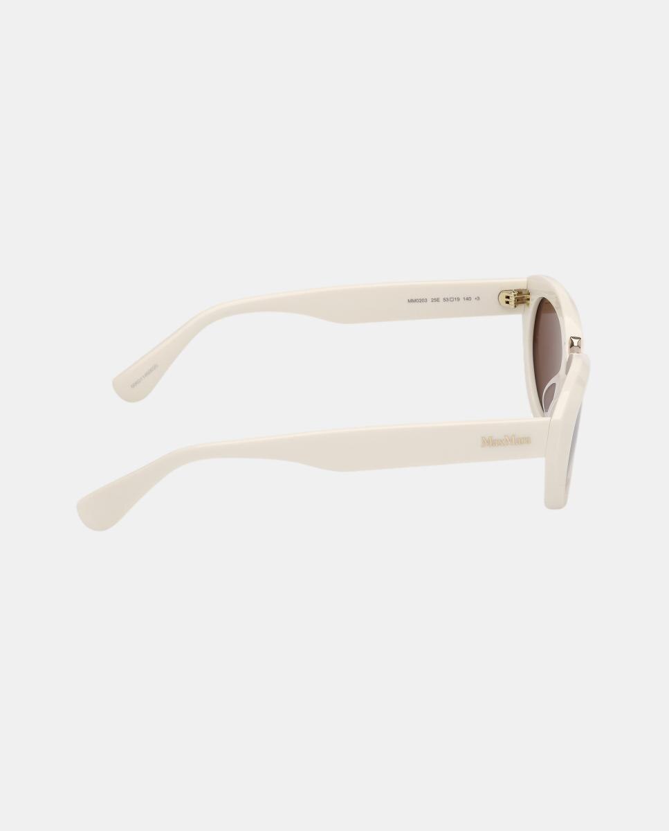 Gafas de sol MM0203 de mujer geometrica en acetato - Max Mara - Crema Crema-7