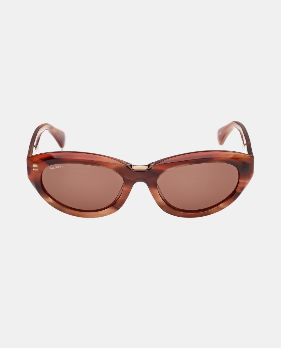 Gafas de sol MM0203 de mujer geometrica en acetato - Max Mara - Rojo Rojo-1
