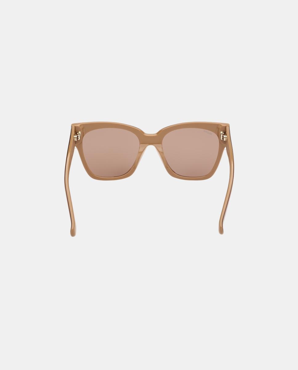 Imagen 5 de Gafas de sol MM0204 de mujer rectangular en acetato - Max Mara - Marrón Marrón