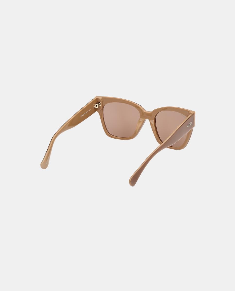 Imagen 6 de Gafas de sol MM0204 de mujer rectangular en acetato - Max Mara - Marrón Marrón