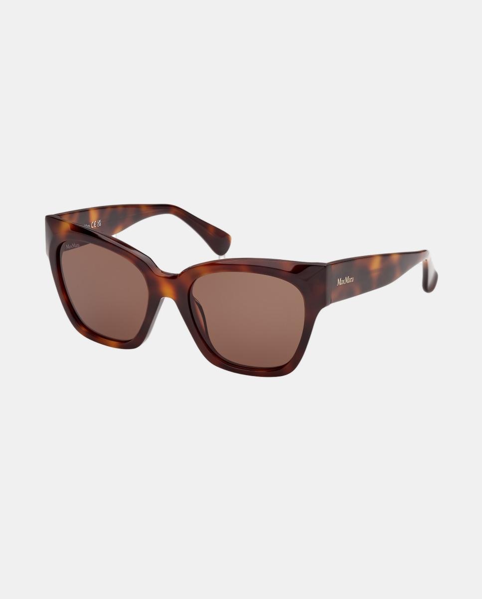 Imagen 2 de Gafas de sol MM0204 de mujer rectangular en acetato - Max Mara - Marrón Marrón