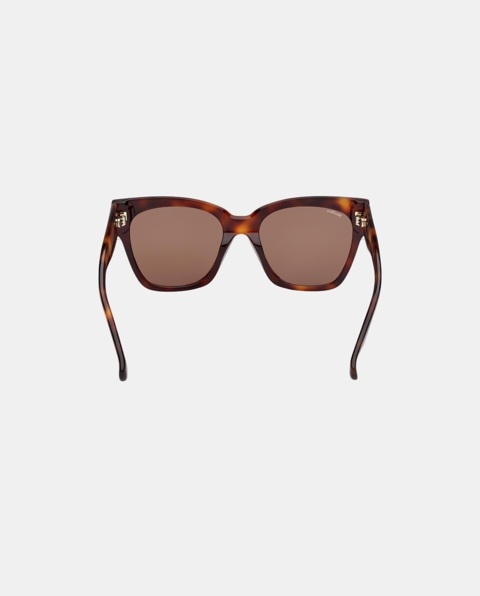 Imagen 5 de Gafas de sol MM0204 de mujer rectangular en acetato - Max Mara - Marrón Marrón