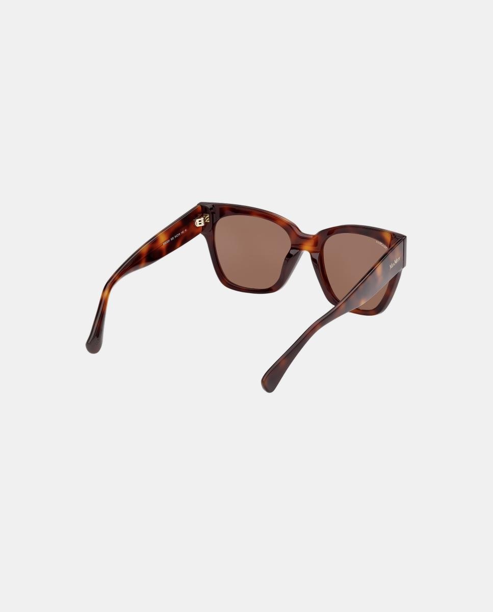 Imagen 6 de Gafas de sol MM0204 de mujer rectangular en acetato - Max Mara - Marrón Marrón