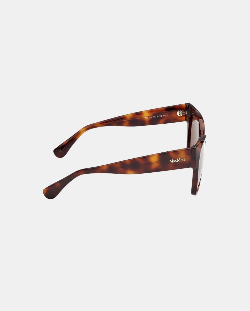 Imagen 7 de Gafas de sol MM0204 de mujer rectangular en acetato - Max Mara - Marrón Marrón
