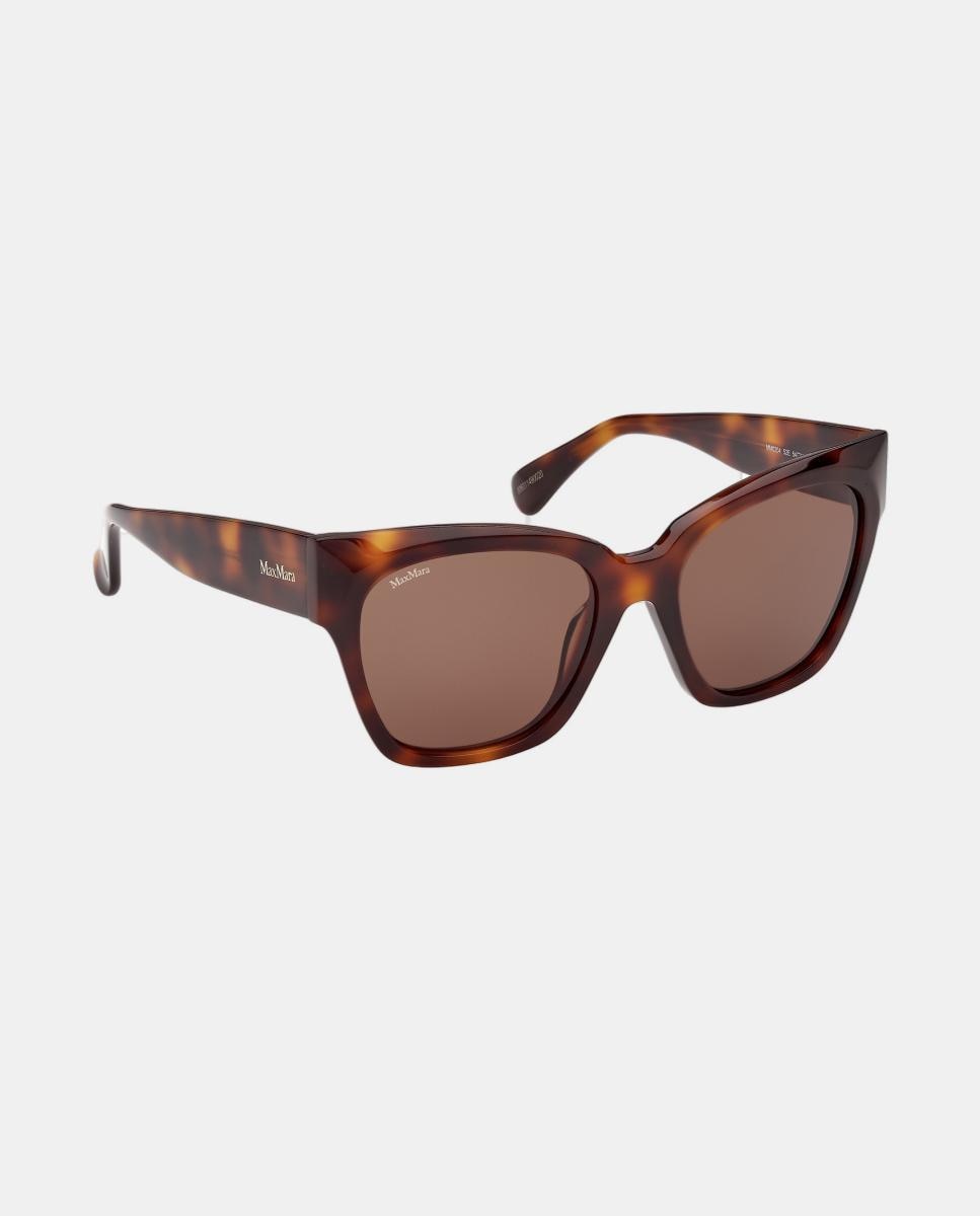 Imagen 8 de Gafas de sol MM0204 de mujer rectangular en acetato - Max Mara - Marrón Marrón