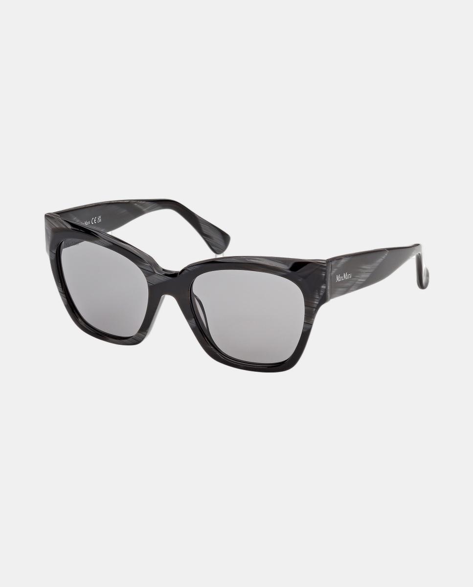 Imagen 2 de Gafas de sol MM0204 de mujer rectangular en acetato - Max Mara - Marrón Marrón