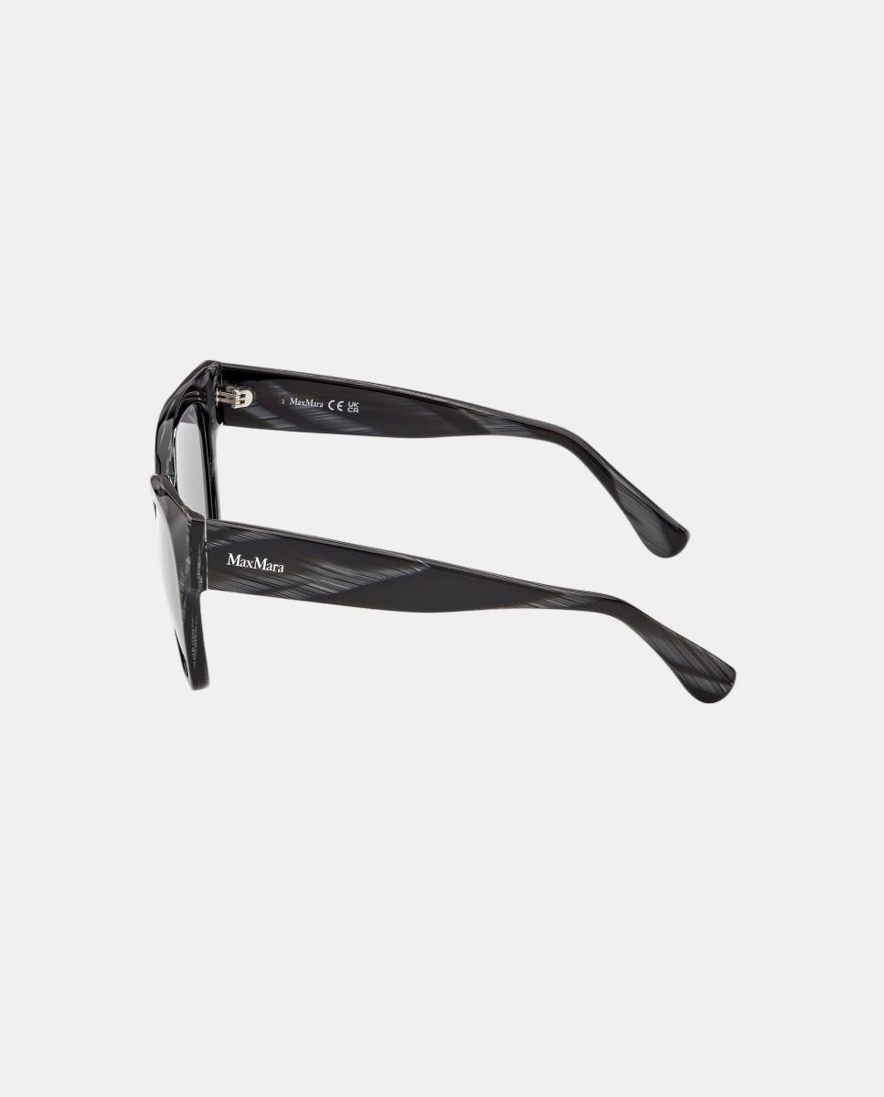 Imagen 3 de Gafas de sol MM0204 de mujer rectangular en acetato - Max Mara - Marrón Marrón