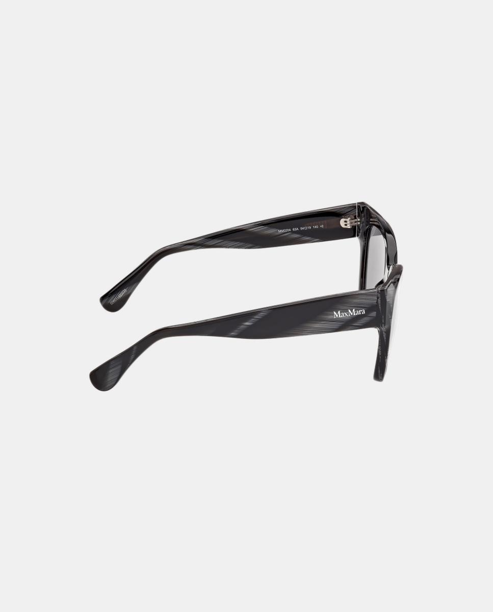 Imagen 7 de Gafas de sol MM0204 de mujer rectangular en acetato - Max Mara - Marrón Marrón