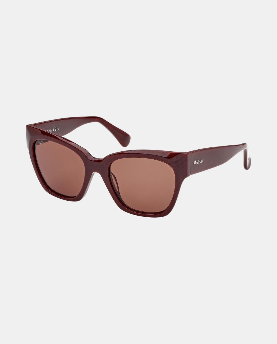 Gafas de sol MM0204 de mujer rectangular en acetato - Max Mara - Burdeos Burdeos-2