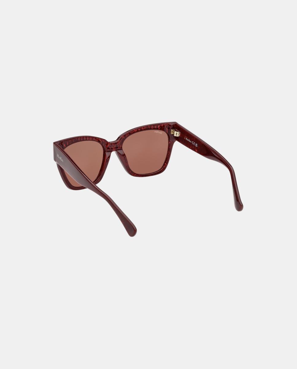 Gafas de sol MM0204 de mujer rectangular en acetato - Max Mara - Burdeos Burdeos-4