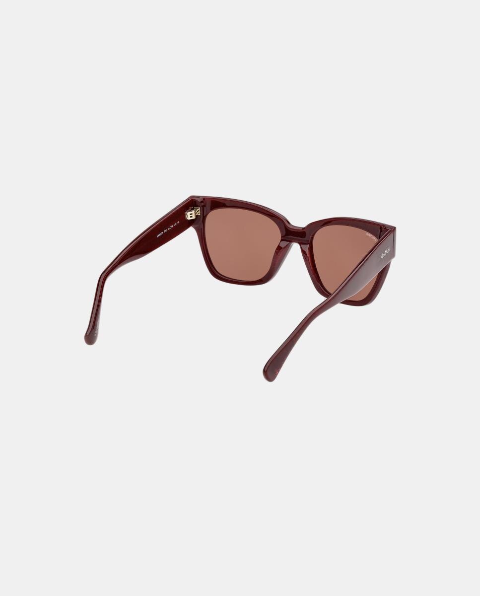 Gafas de sol MM0204 de mujer rectangular en acetato - Max Mara - Burdeos Burdeos-6