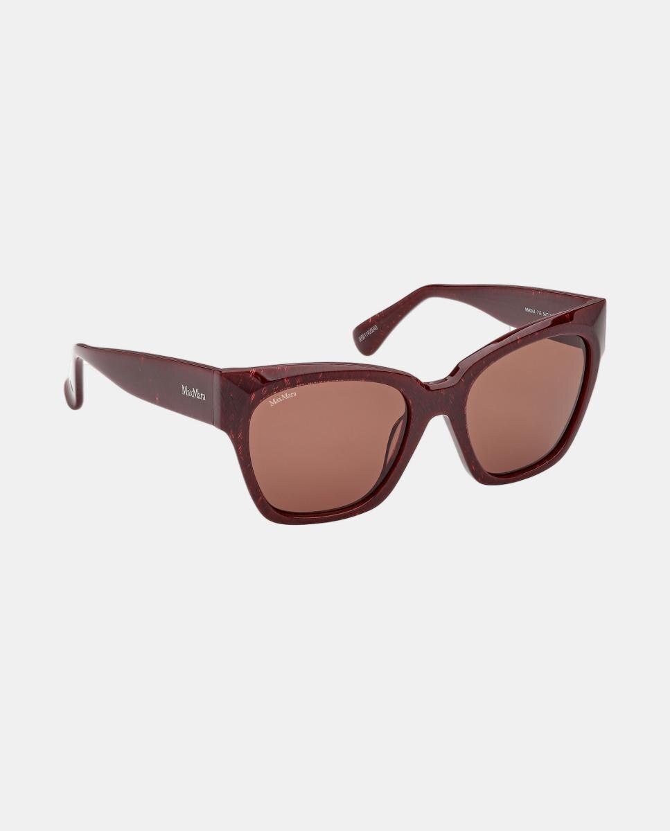 Gafas de sol MM0204 de mujer rectangular en acetato - Max Mara - Burdeos Burdeos-8