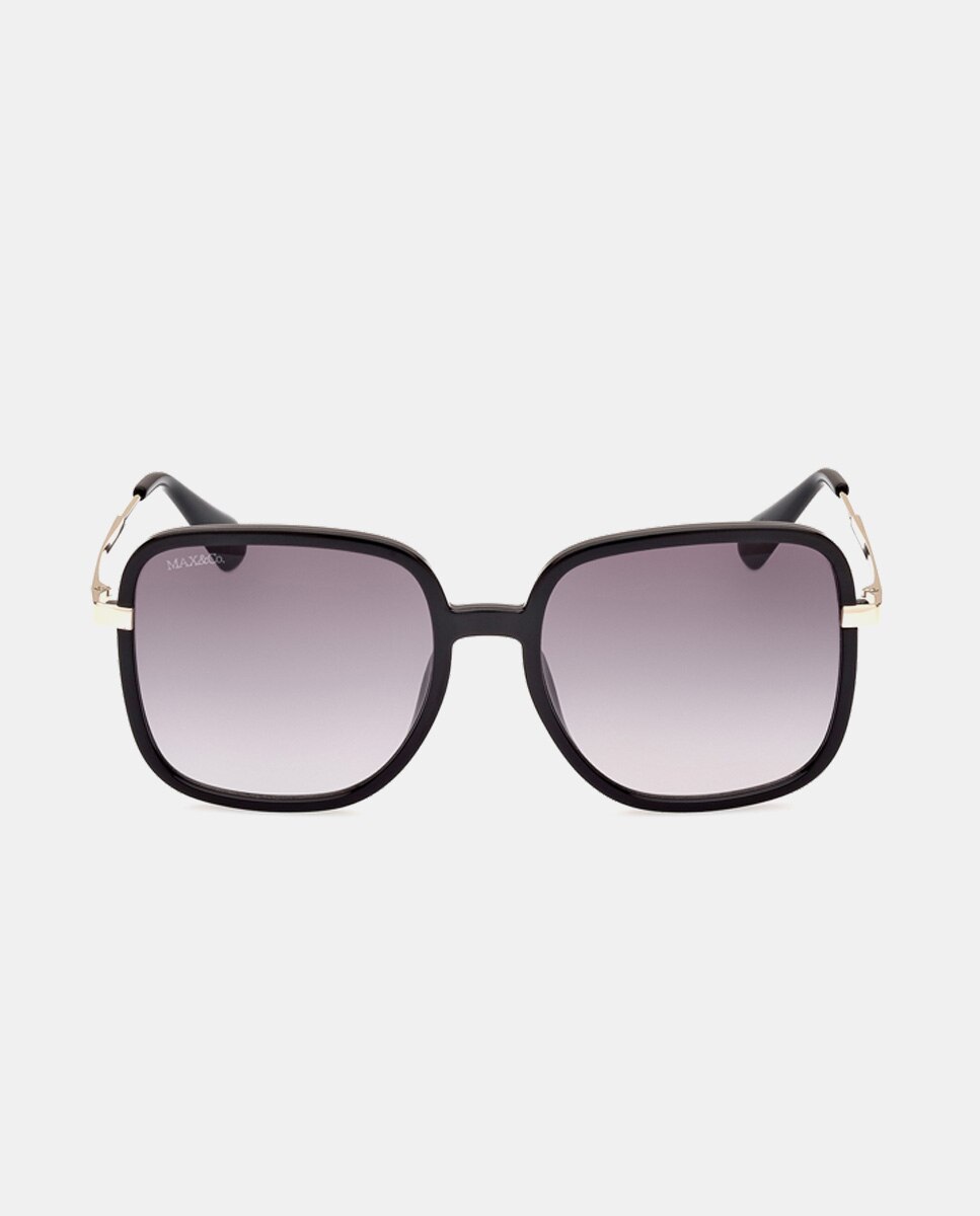 Gafas de sol de mujer cuadradas en - Max&Co - Negro Negro-1
