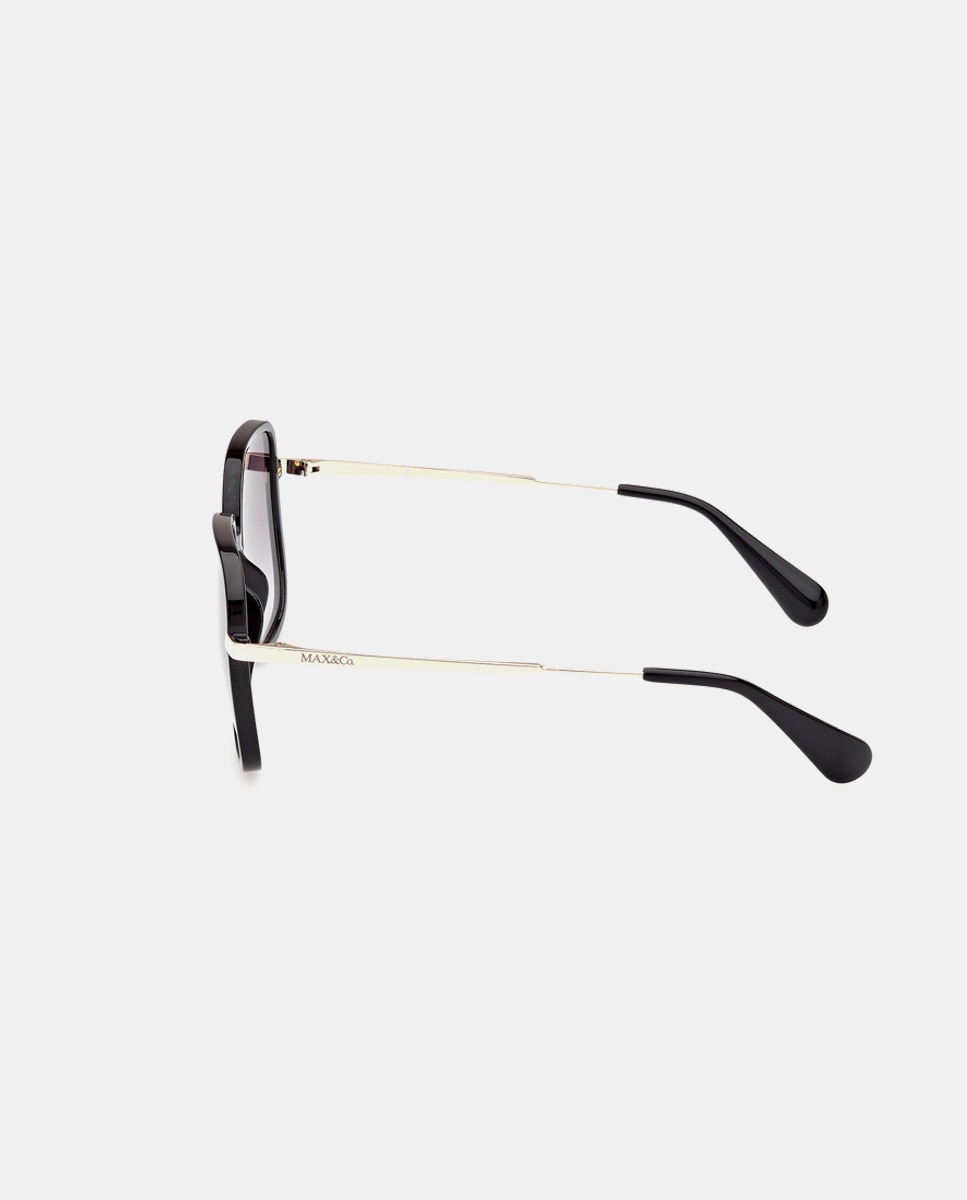 Gafas de sol de mujer cuadradas en - Max&Co - Negro Negro-3