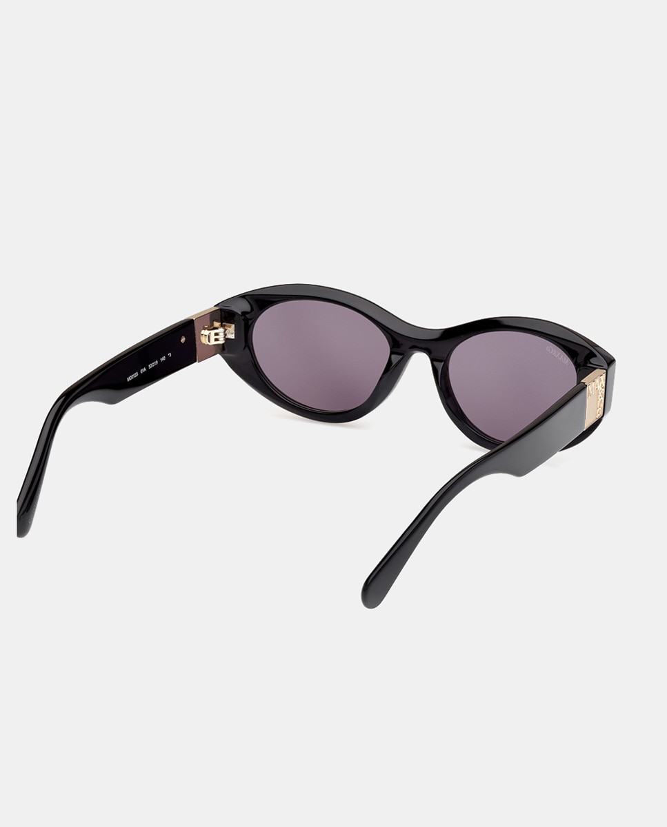 Gafa de sol de mujer redonda en acetato - Max&Co - Negro Negro-6