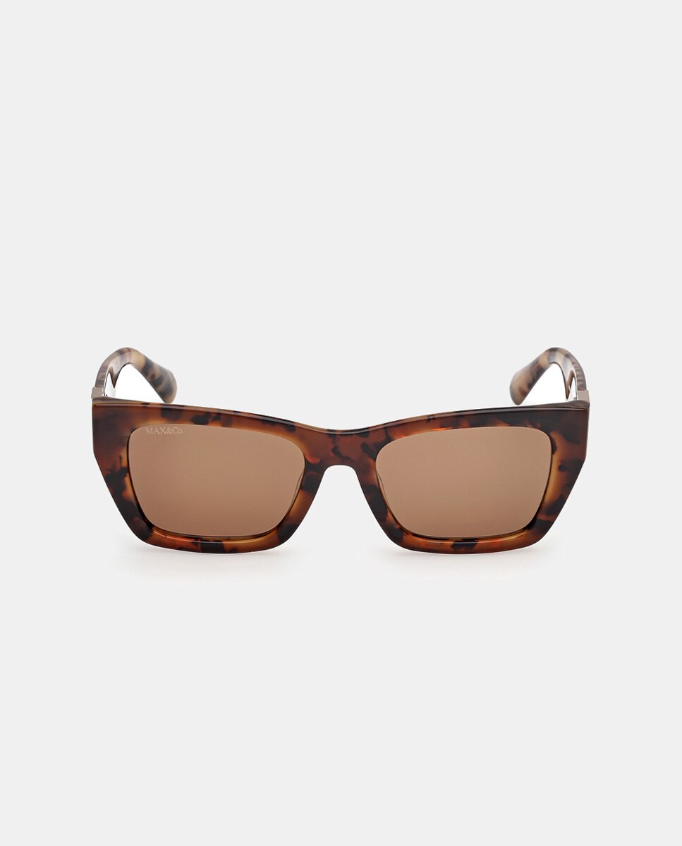 Gafa de sol de mujer cat eye en acetato - Max&Co - Marrón Marrón-1