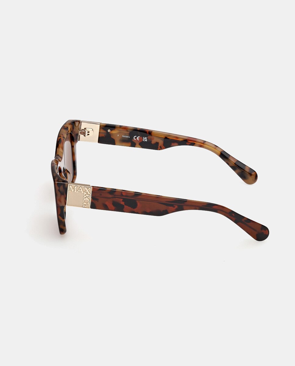 Gafa de sol de mujer cat eye en acetato - Max&Co - Marrón Marrón-3