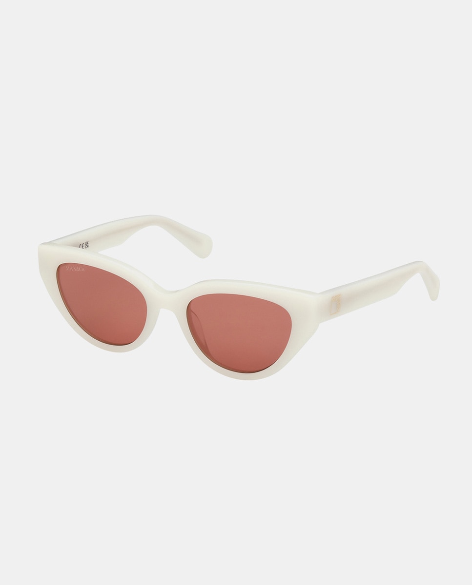 Gafa de sol de mujer cat eye en acetato - Max&Co - Crema Crema-2