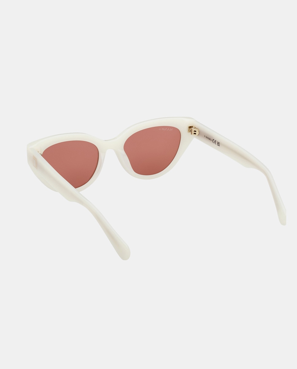 Gafa de sol de mujer cat eye en acetato - Max&Co - Crema Crema-4