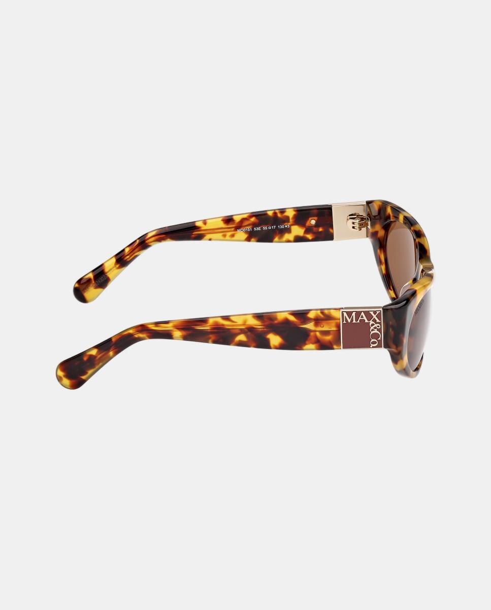 Gafa de sol de mujer ojo de gato en acetato - Max&Co - Marrón Marrón-6