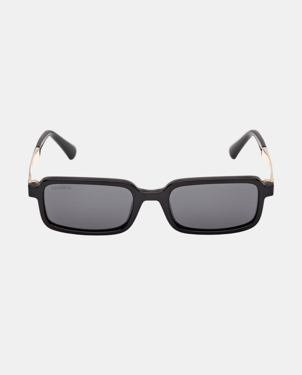 Imagen 1 de Gafa de sol de mujer rectangular en inyectado Negro