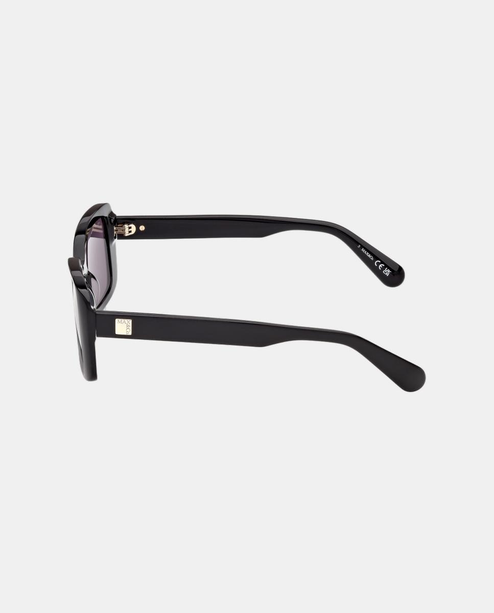 Imagen 3 de Gafas de sol MO0162 de mujer rectangular en acetato - Max&Co - Negro Negro