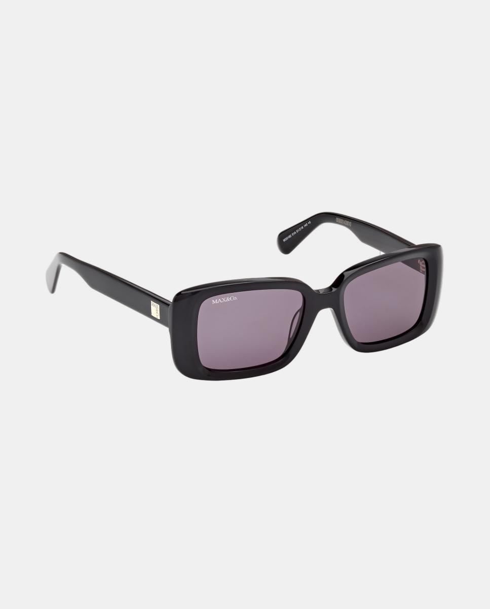Imagen 8 de Gafas de sol MO0162 de mujer rectangular en acetato - Max&Co - Negro Negro