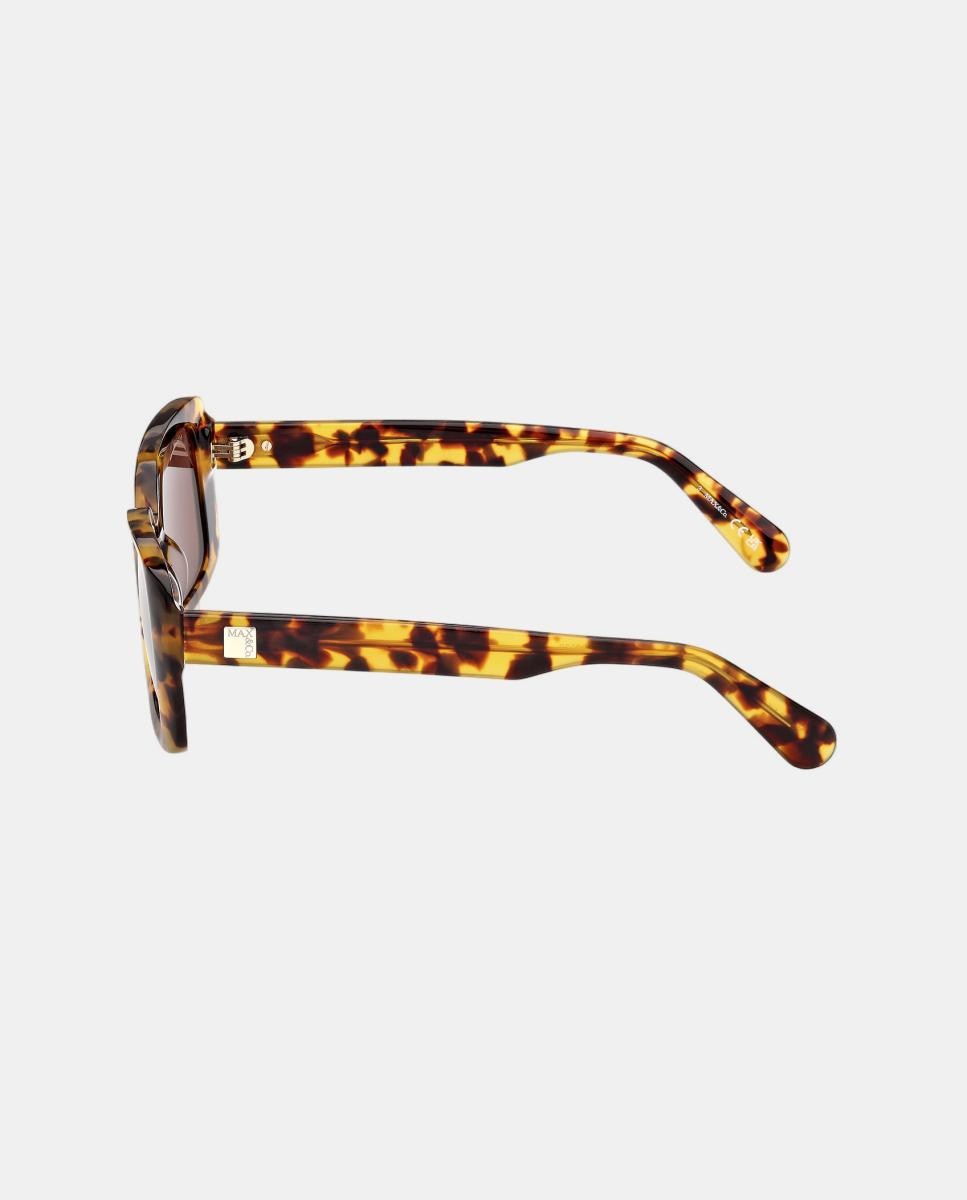 Gafas de sol MO0162 de mujer rectangular en acetato - Max&Co - Marrón Marrón-3