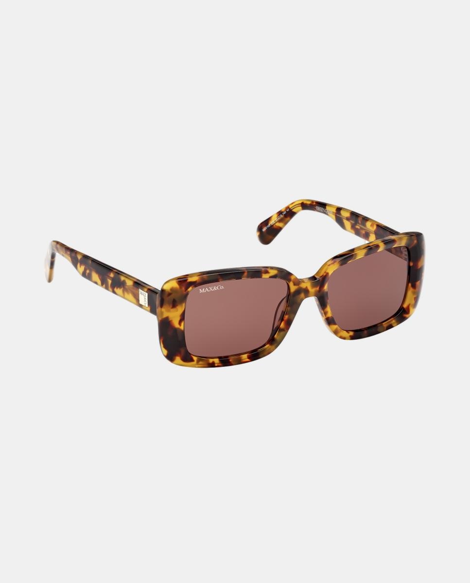Gafas de sol MO0162 de mujer rectangular en acetato - Max&Co - Marrón Marrón-8