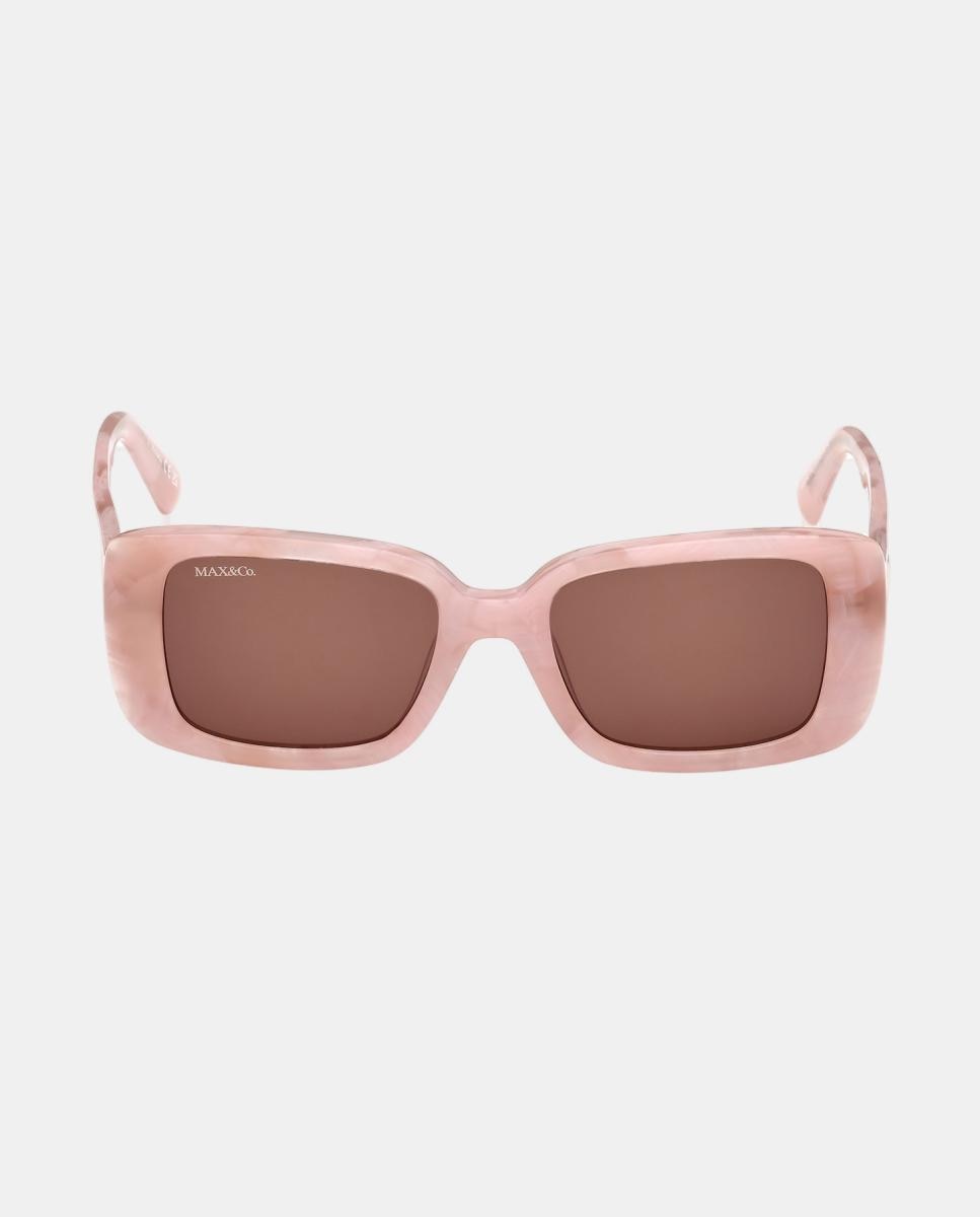 Imagen 0 de Gafas de sol MO0162 de mujer rectangular en acetato Rosa