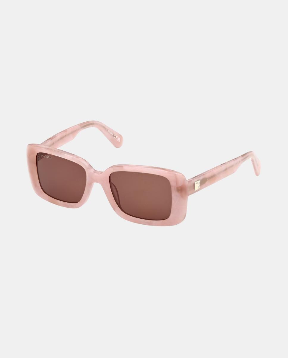 Gafas de sol MO0162 de mujer rectangular en acetato - Max&Co - Rosa Rosa-2
