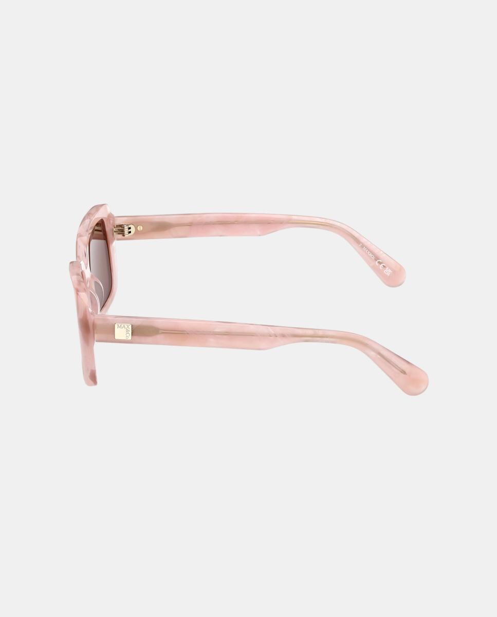Gafas de sol MO0162 de mujer rectangular en acetato - Max&Co - Rosa Rosa-3