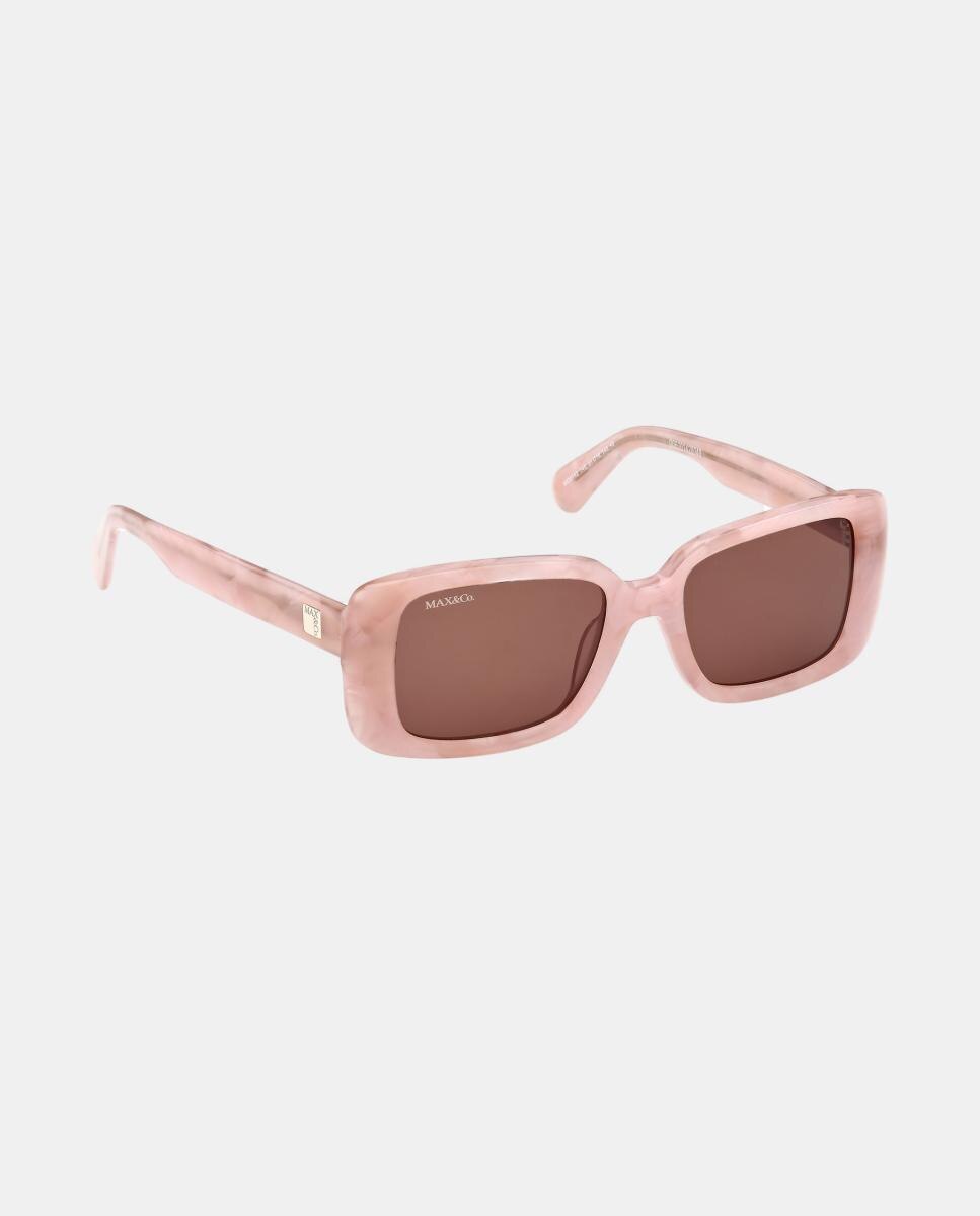 Gafas de sol MO0162 de mujer rectangular en acetato - Max&Co - Rosa Rosa-8