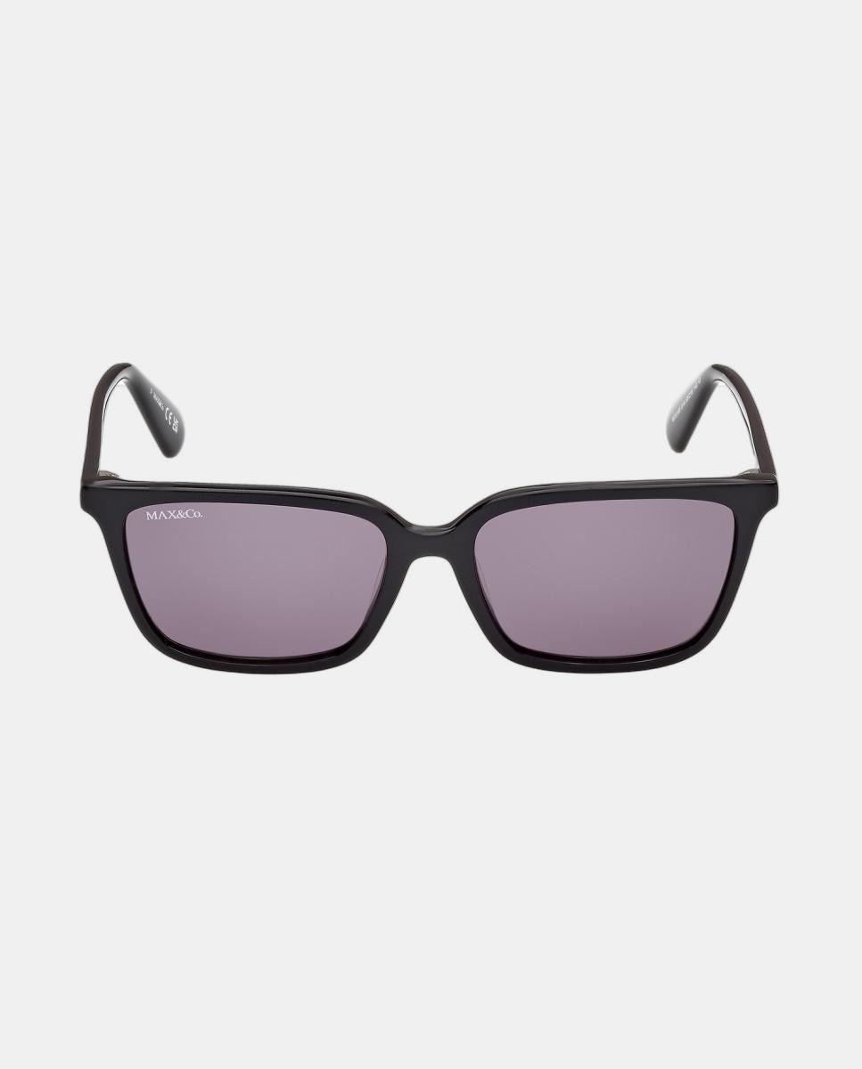 Imagen 0 de Gafas de sol MO0165 de mujer rectangular en acetato Negro