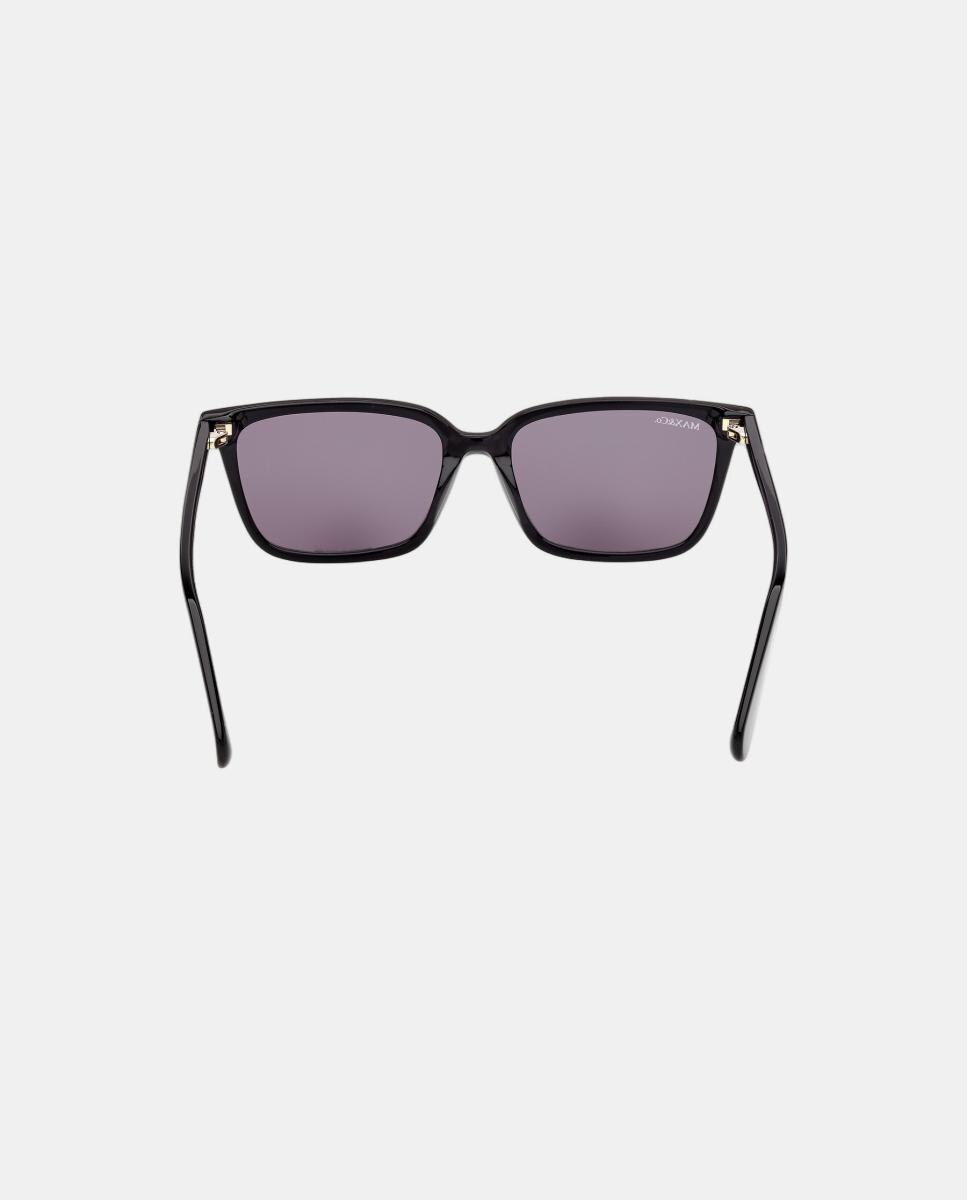 Gafas de sol MO0165 de mujer rectangular en acetato - Max&Co - Negro Negro-5
