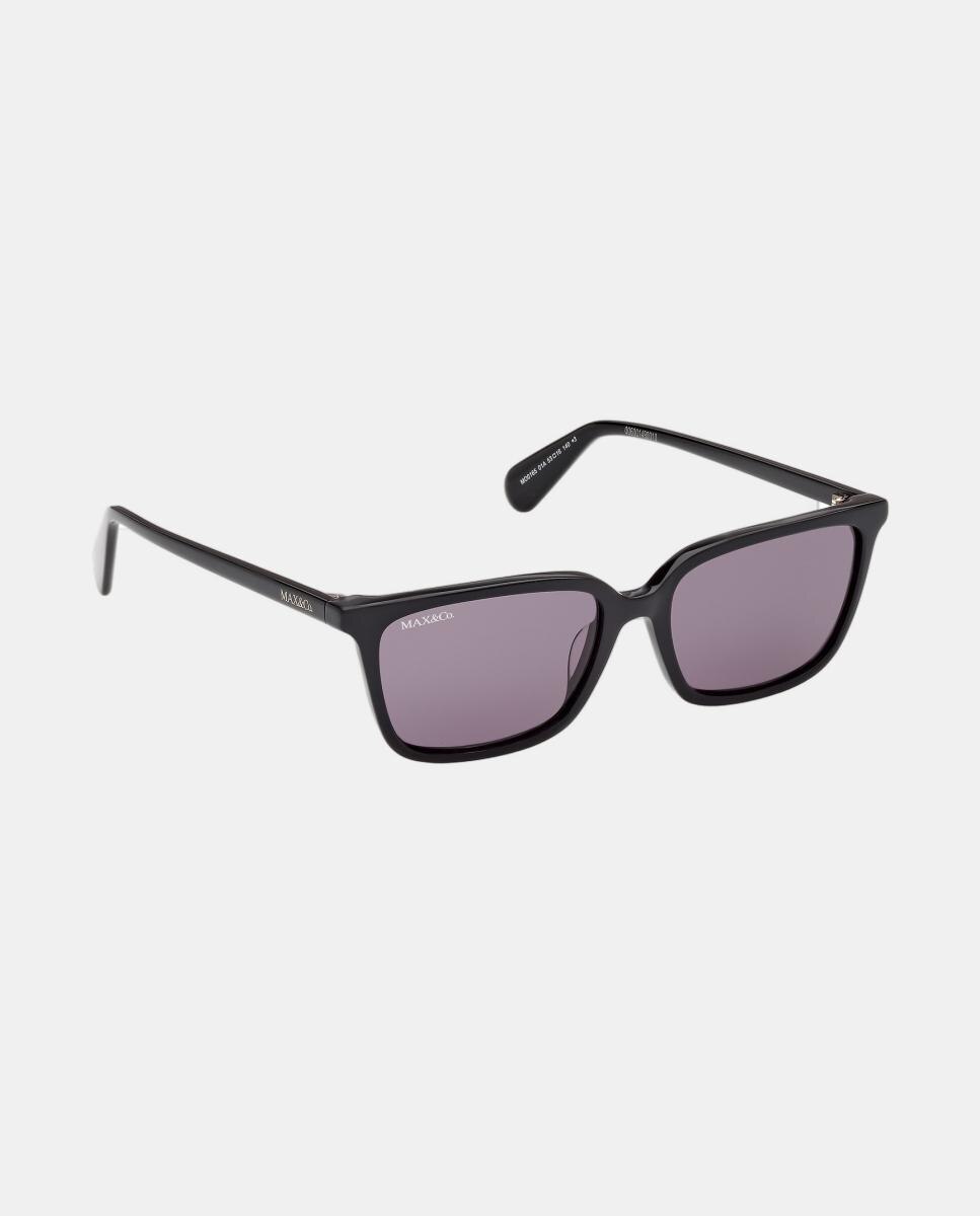 Gafas de sol MO0165 de mujer rectangular en acetato - Max&Co - Negro Negro-8