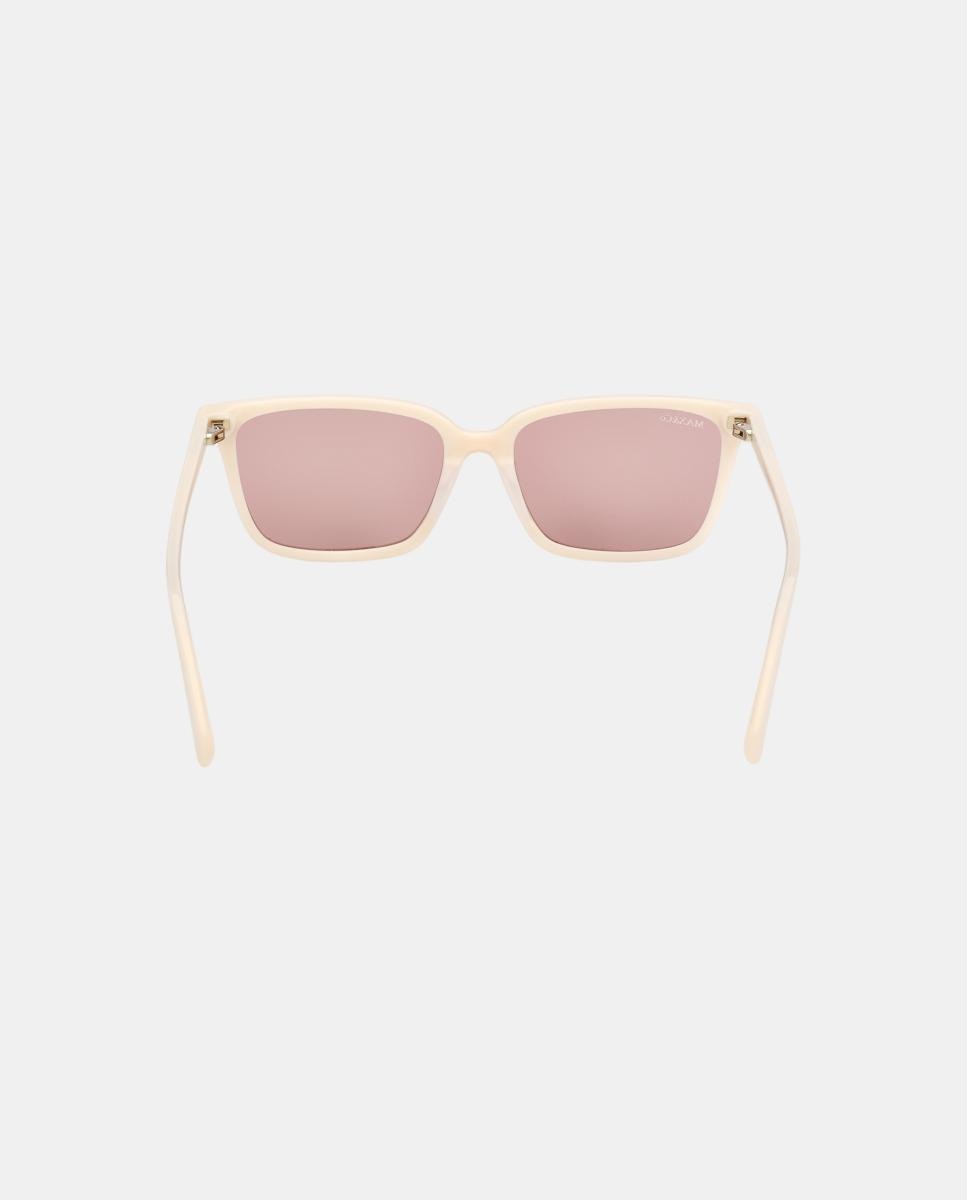 Gafas de sol MO0165 de mujer rectangular en acetato - Max&Co - Blanco Blanco-5