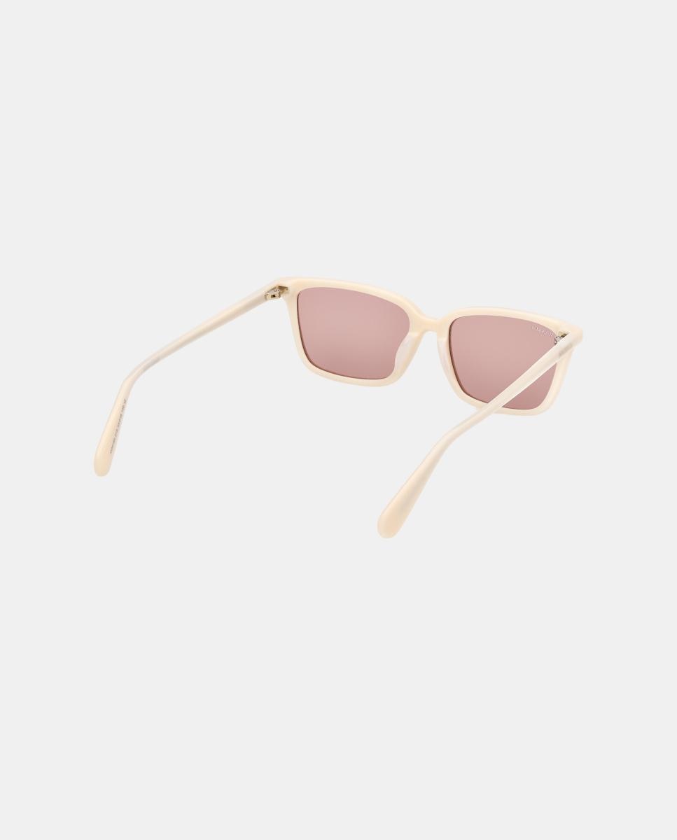 Gafas de sol MO0165 de mujer rectangular en acetato - Max&Co - Blanco Blanco-6