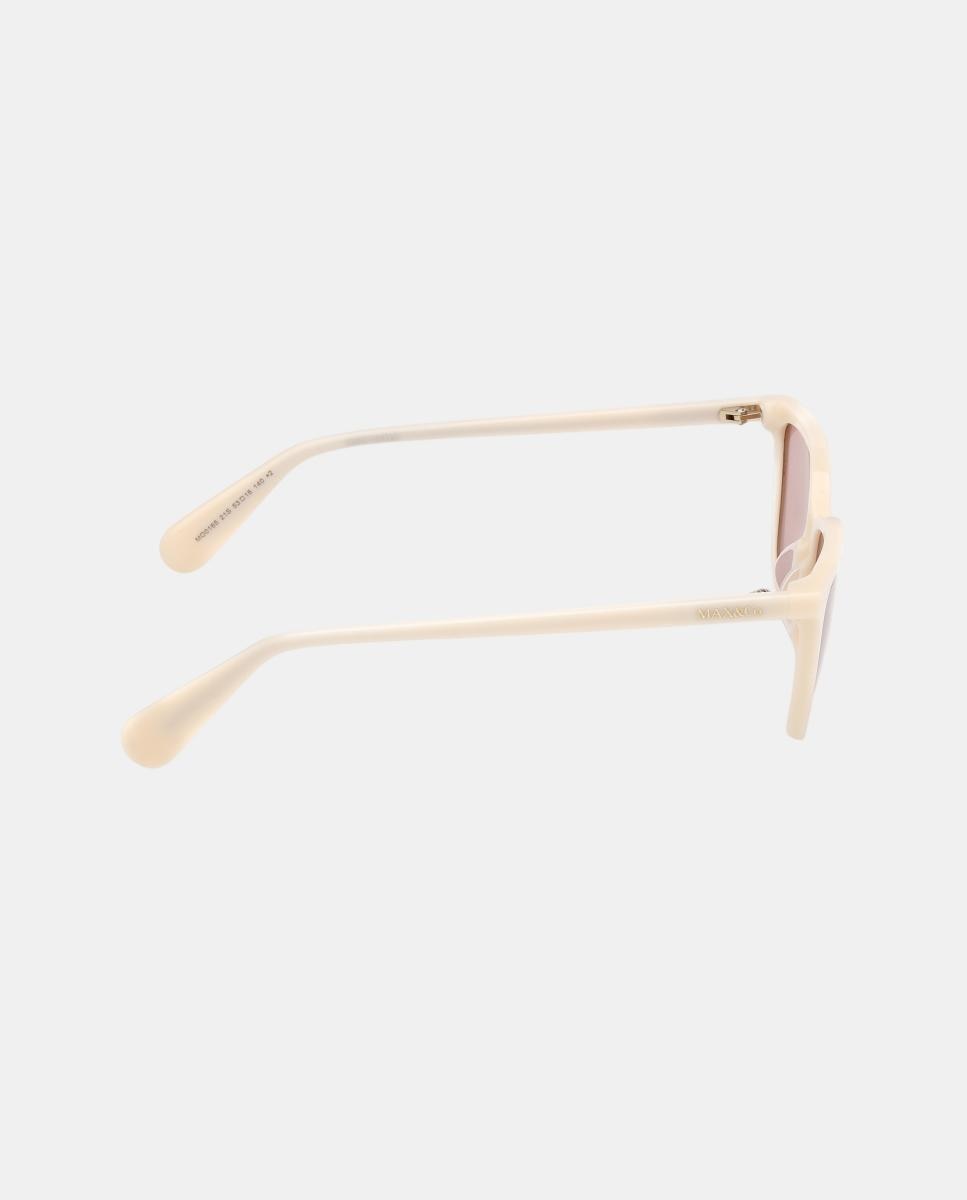 Gafas de sol MO0165 de mujer rectangular en acetato - Max&Co - Blanco Blanco-7