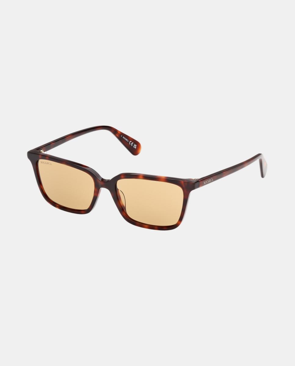 Gafas de sol MO0165 de mujer rectangular en acetato - Max&Co - Marrón Marrón-2