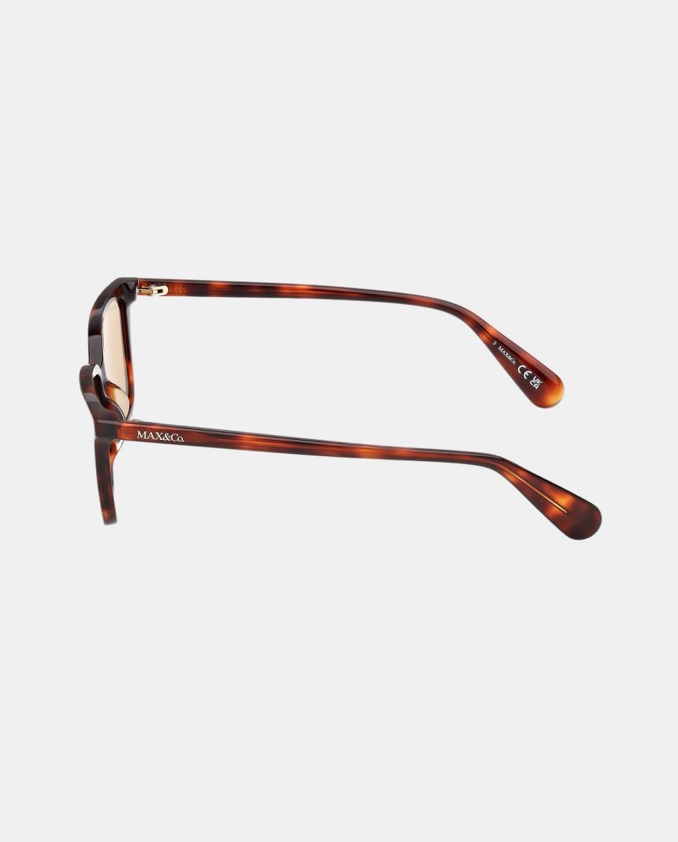 Gafas de sol MO0165 de mujer rectangular en acetato - Max&Co - Marrón Marrón-3
