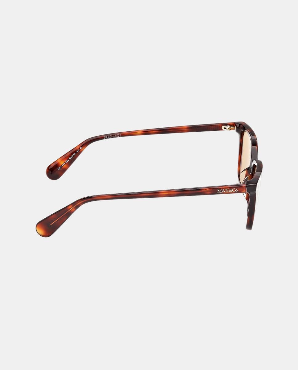 Gafas de sol MO0165 de mujer rectangular en acetato - Max&Co - Marrón Marrón-7