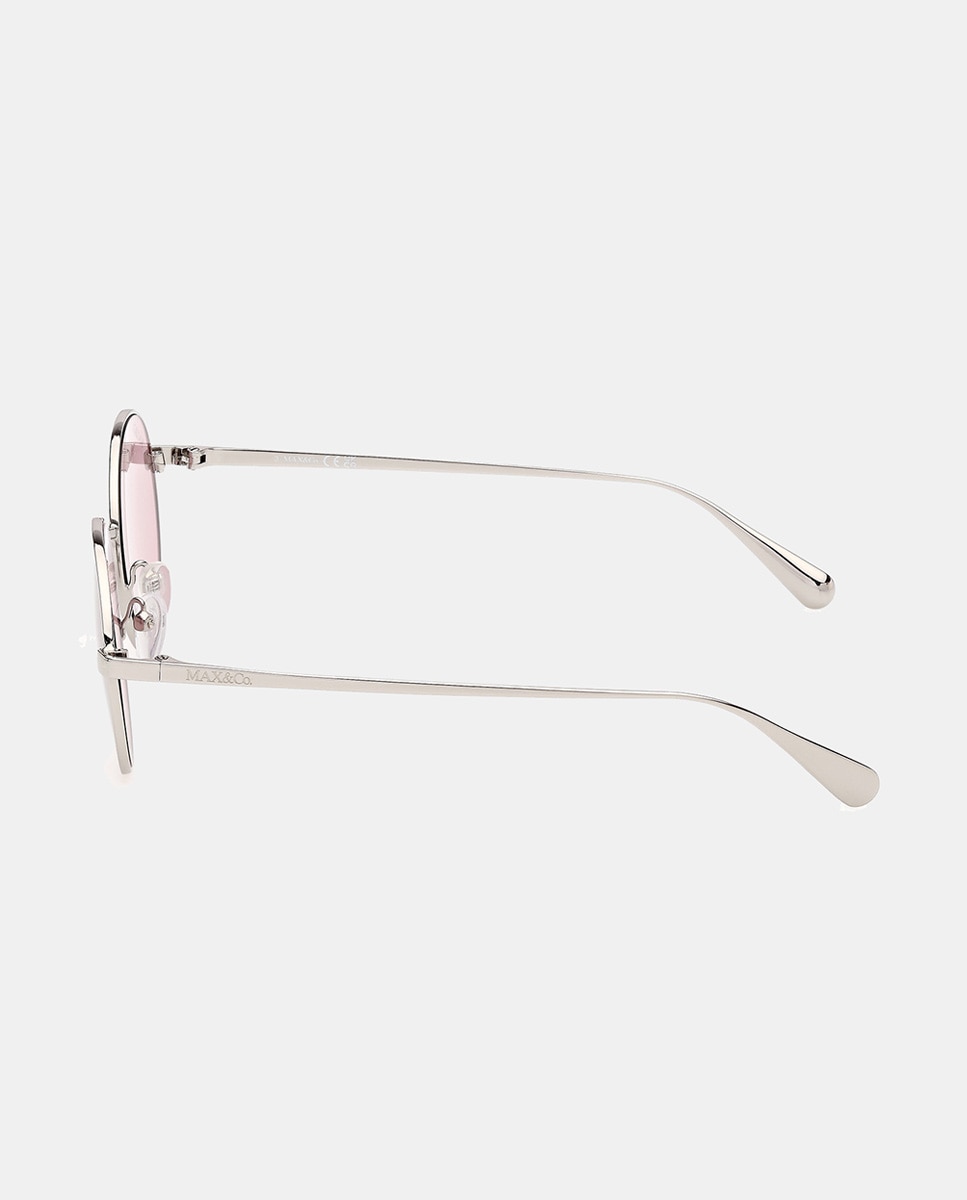 Gafas de sol MO0166 de mujer ovalada en metal - Max&Co - Gris Gris-3