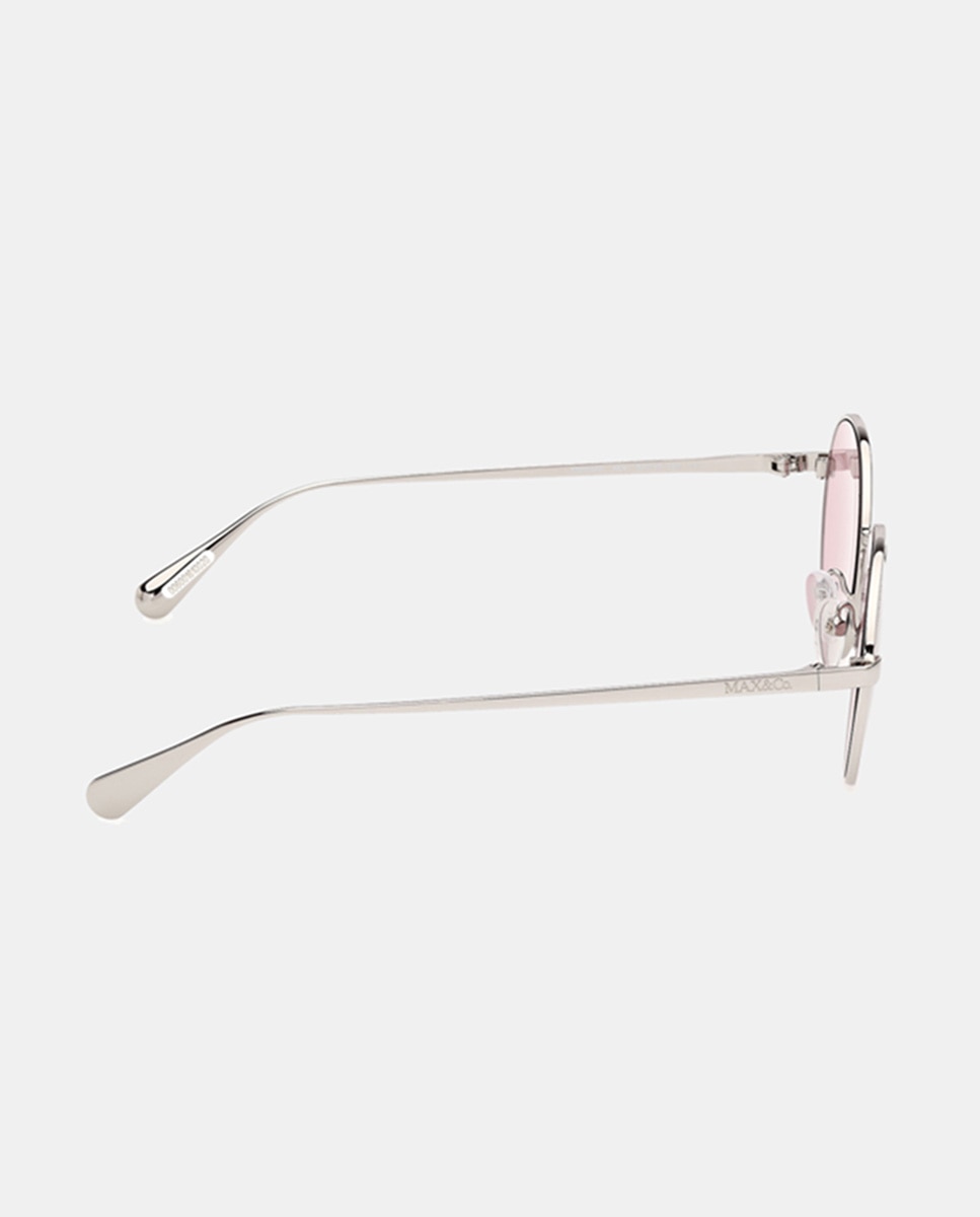 Gafas de sol MO0166 de mujer ovalada en metal - Max&Co - Gris Gris-7